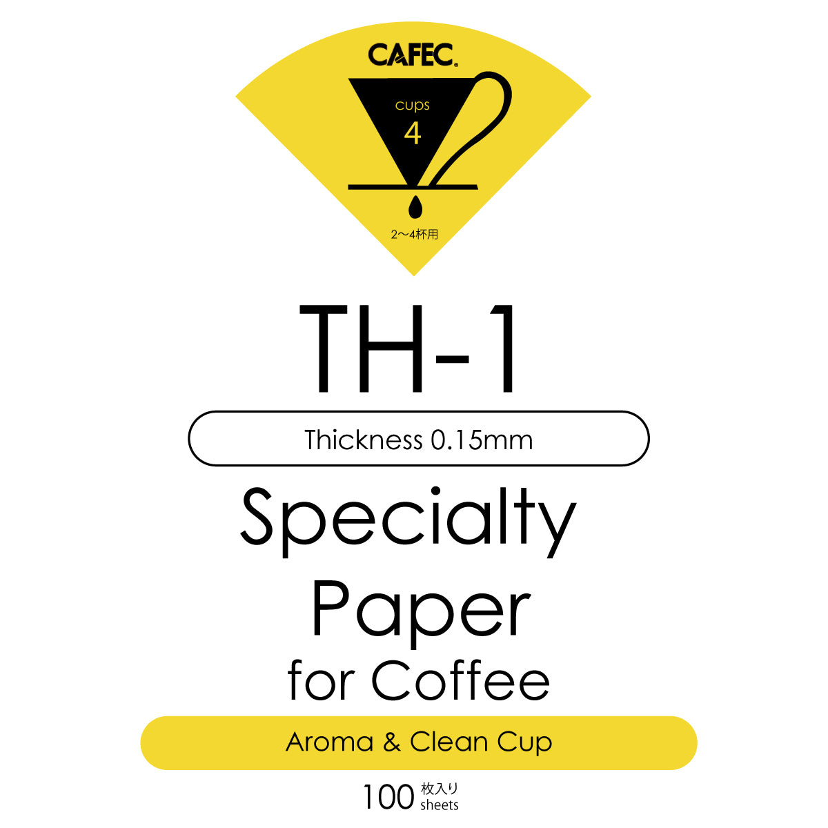 CAFEC TH-1 Filtre Kağıdı CUP4 100’lü