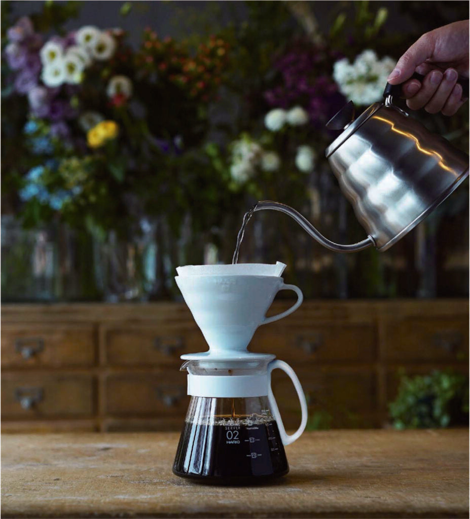 Hario V60-02 Seramik Demleme Seti – Beyaz