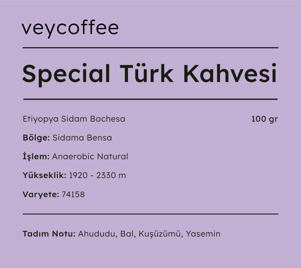 Etiyopya Sidama Bochesa Anaerobik Natural Kahve Çekirdeği