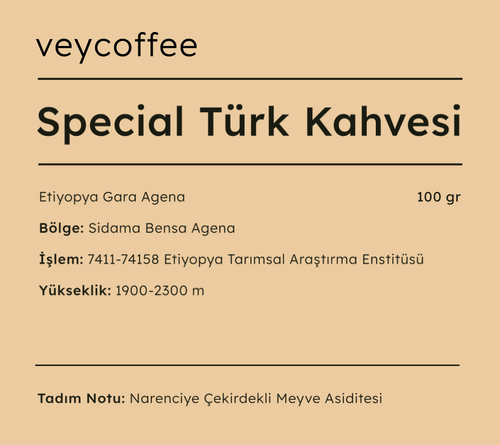 Etiyopya Gara Agena Sidama Natural Kahve Çekirdeği