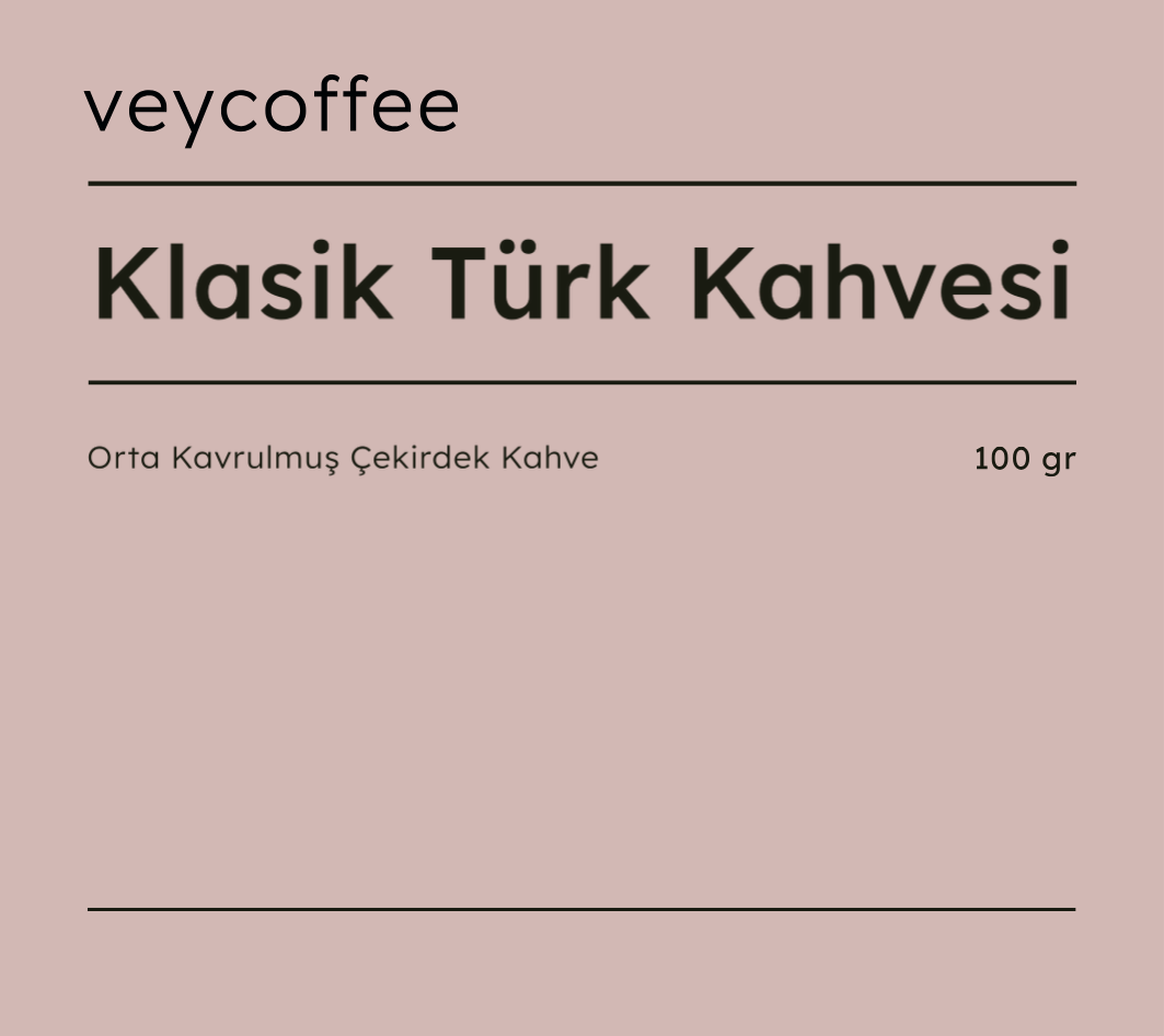 Klasik Türk Kahvesi - Orta Kavrulmuş Çekirdek Kahve