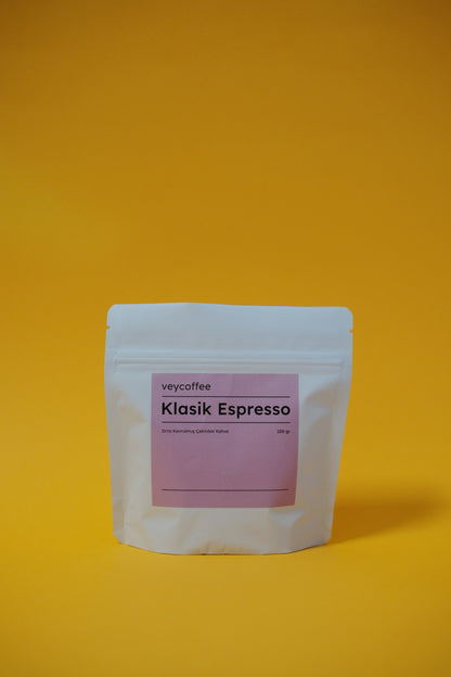 Klasik Espresso Çekirdek Kahve - Orta Kavrulmuş