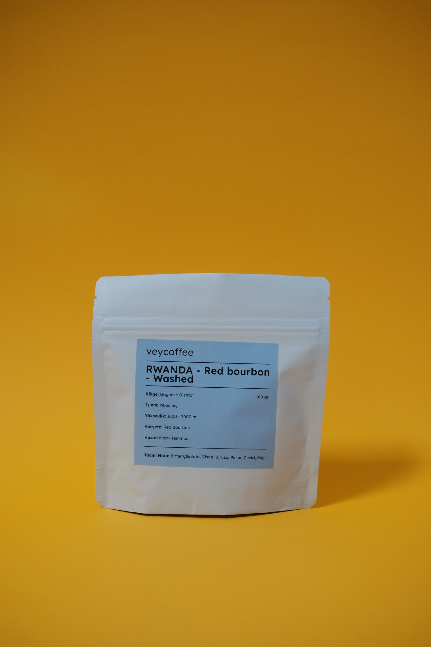 Rwanda Red Bourbon Yıkanmış Kahve Çekirdeği