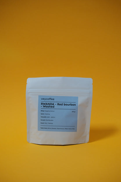 Rwanda Red Bourbon Yıkanmış Kahve Çekirdeği