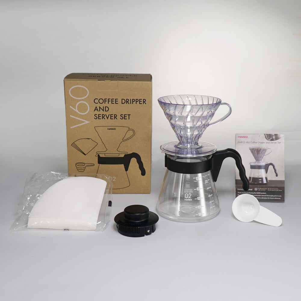 Hario V60 Demleme Seti – Şeffaf
