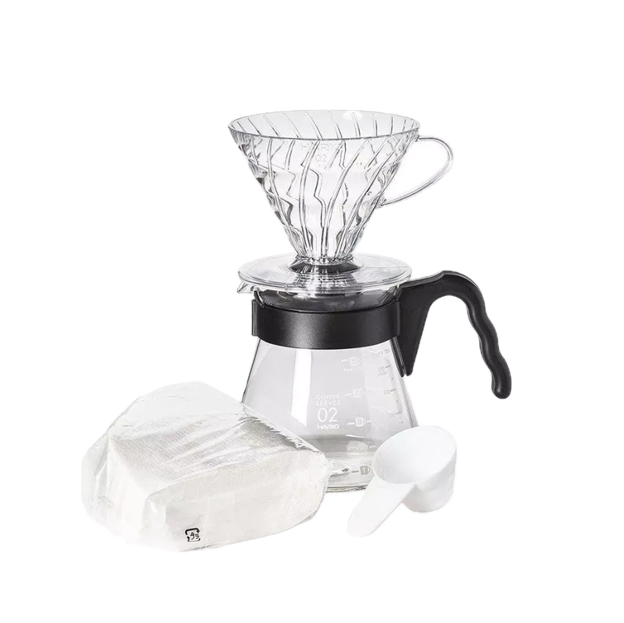 Hario V60 Demleme Seti – Şeffaf